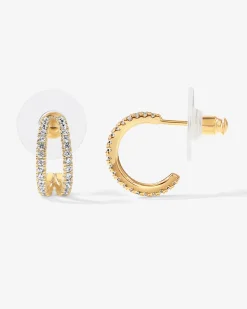 PAVOI Huggies|Hoops-Double Trouble Hoops