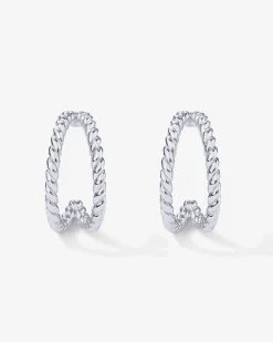 PAVOI Huggies|Hoops-Double Twisted Rope Huggies
