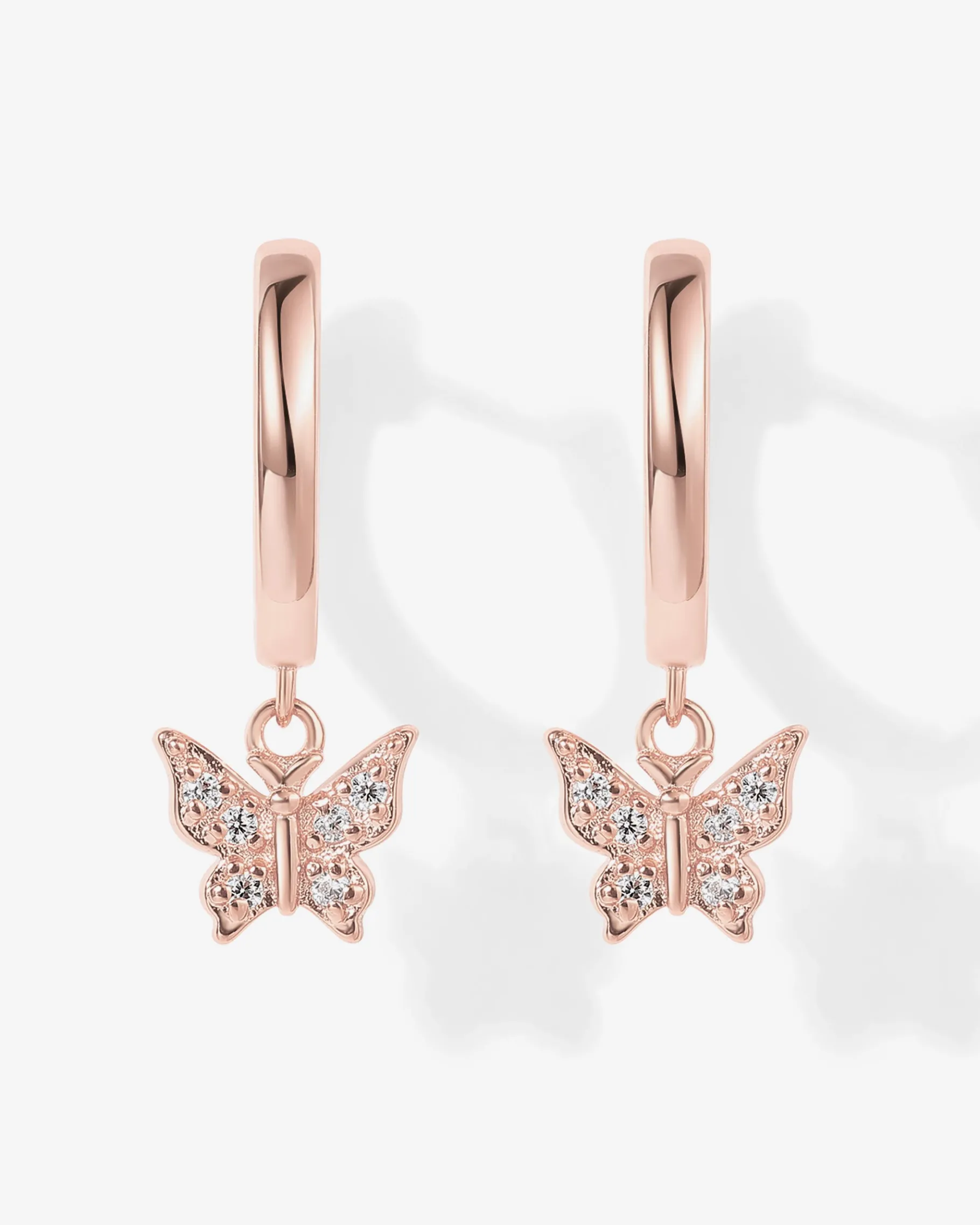 PAVOI Dangle & Threader|Huggies-Drop Butterfly Huggies