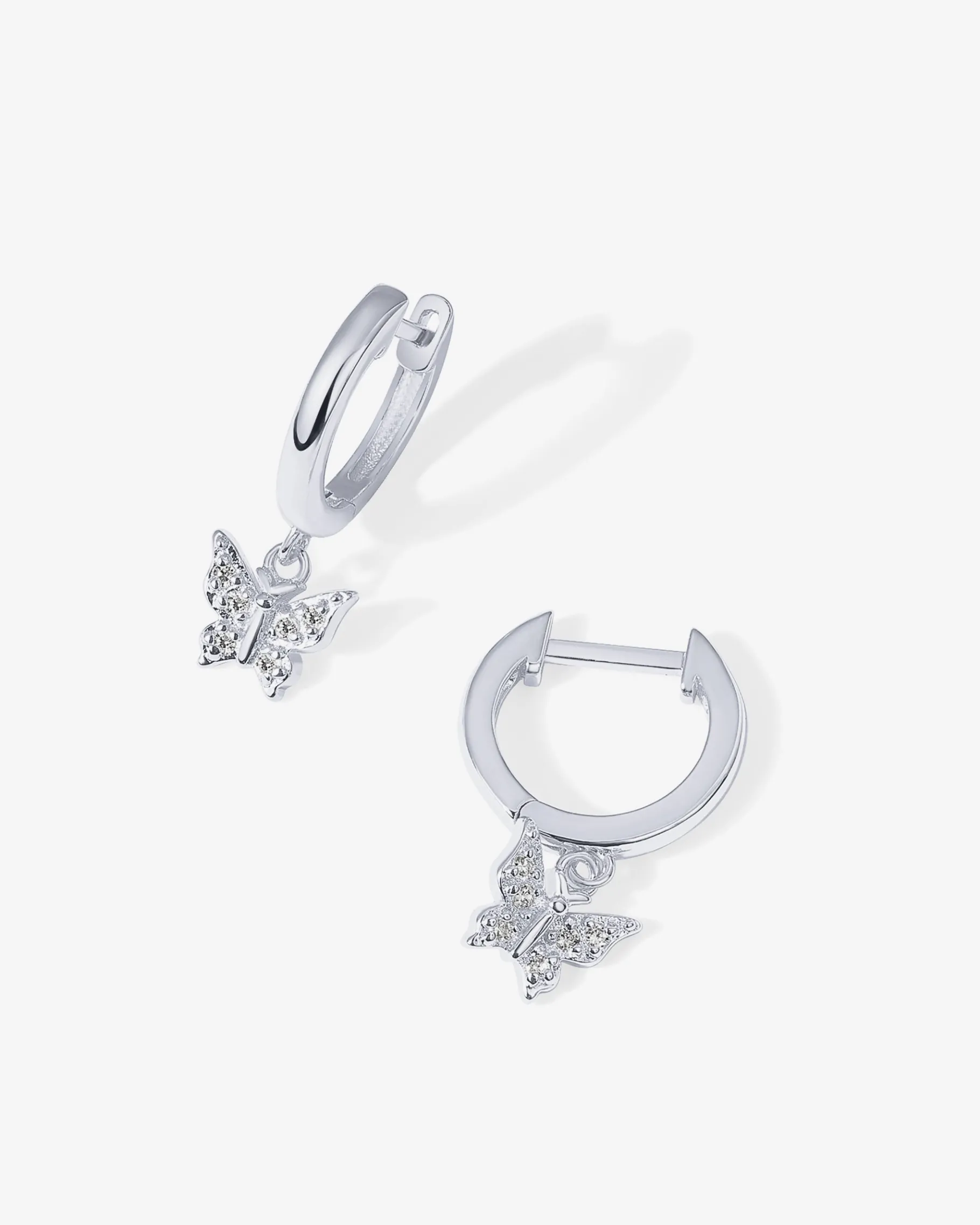 PAVOI Dangle & Threader|Huggies-Drop Butterfly Huggies