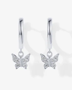 PAVOI Dangle & Threader|Huggies-Drop Butterfly Huggies