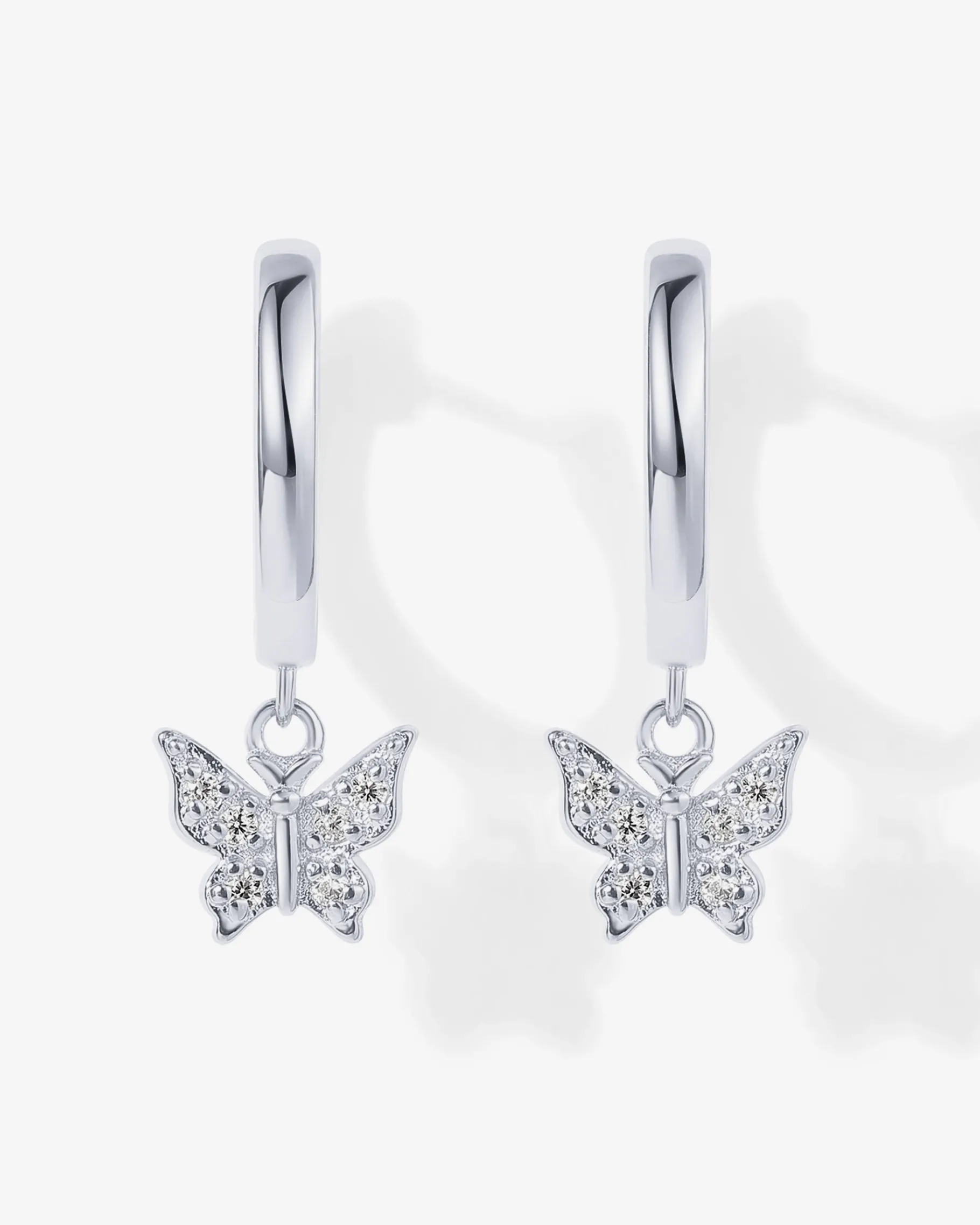 PAVOI Dangle & Threader|Huggies-Drop Butterfly Huggies