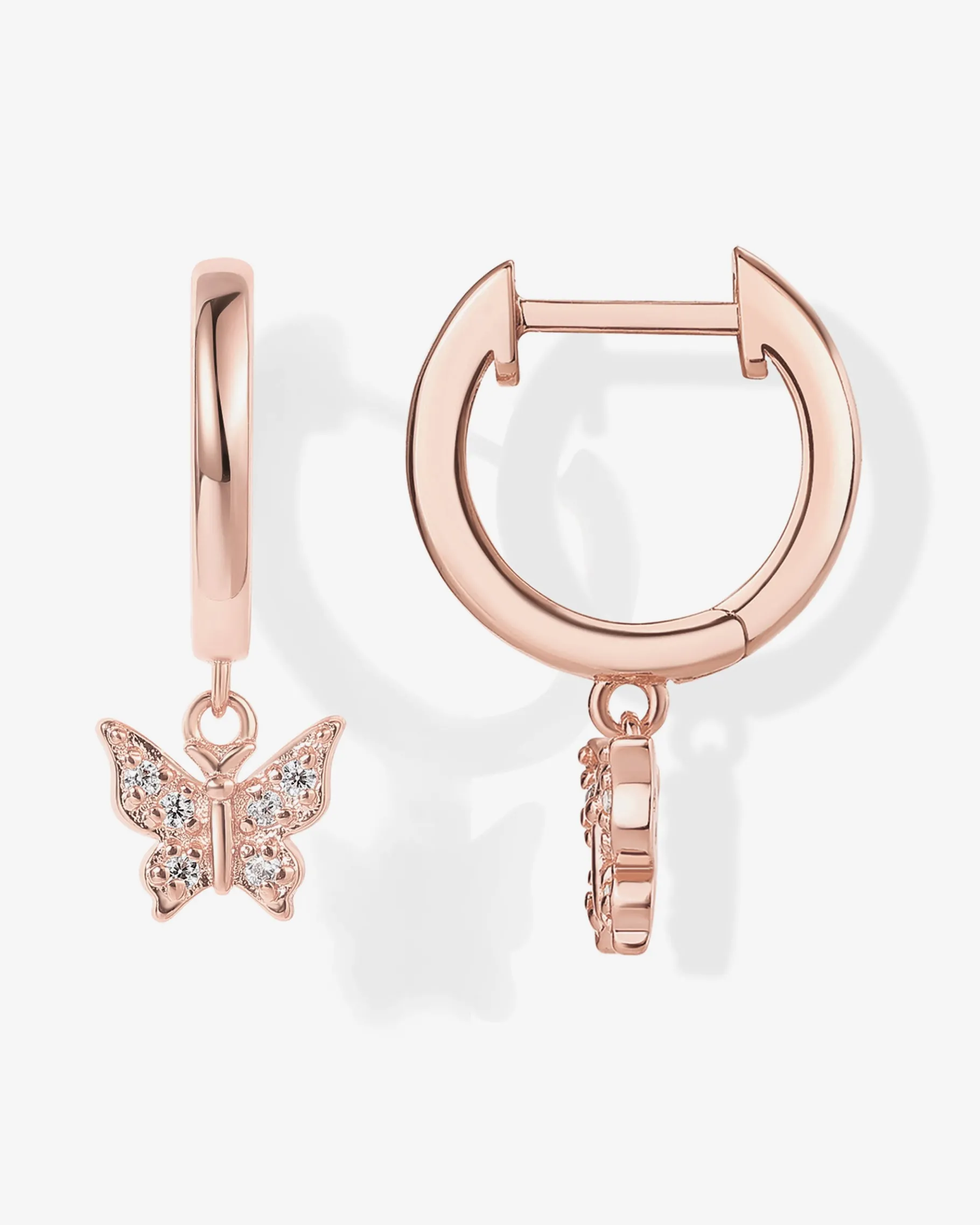 PAVOI Dangle & Threader|Huggies-Drop Butterfly Huggies