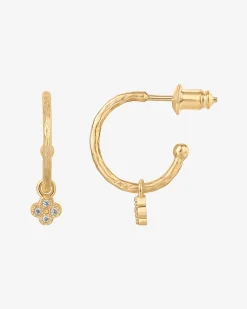 PAVOI Dangle & Threader|Hoops-Drop Clover Hoops