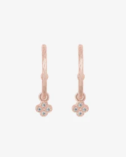 PAVOI Dangle & Threader|Hoops-Drop Clover Hoops