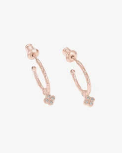 PAVOI Dangle & Threader|Hoops-Drop Clover Hoops