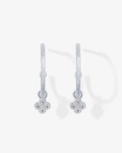 PAVOI Dangle & Threader|Hoops-Drop Clover Hoops