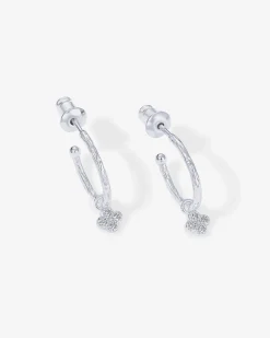 PAVOI Dangle & Threader|Hoops-Drop Clover Hoops