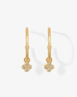 PAVOI Dangle & Threader|Hoops-Drop Clover Hoops