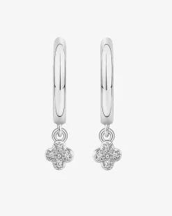 PAVOI Dangle & Threader|Huggies-Drop Clover Huggies