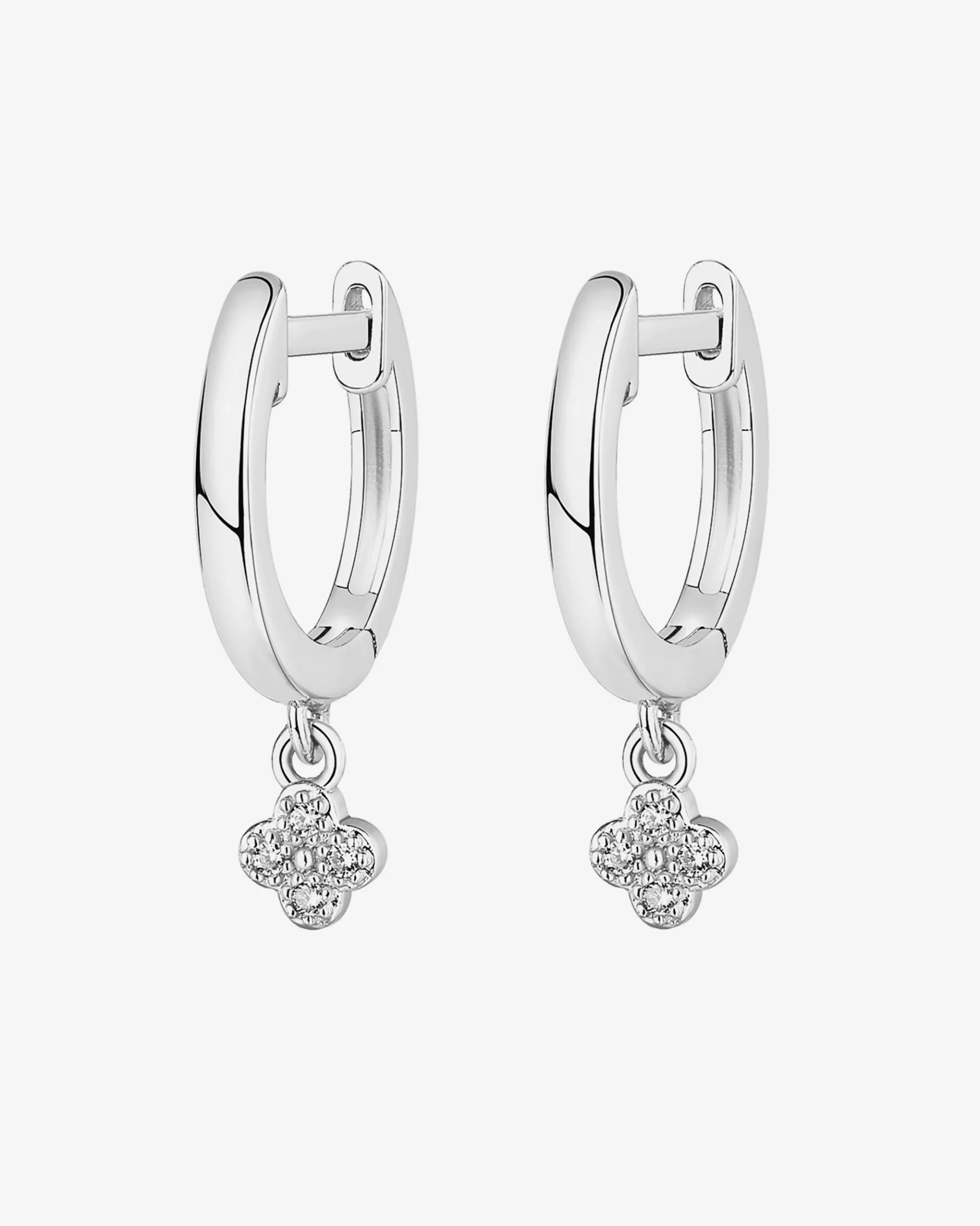 PAVOI Dangle & Threader|Huggies-Drop Clover Huggies