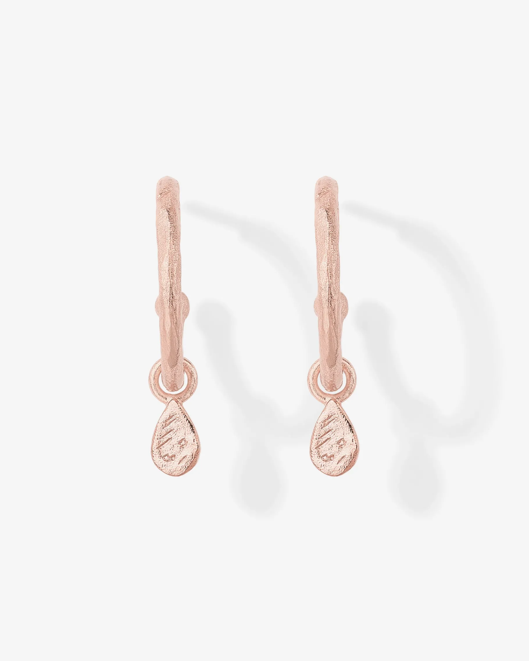 PAVOI Dangle & Threader|Hoops-Drop Hammered Hoops