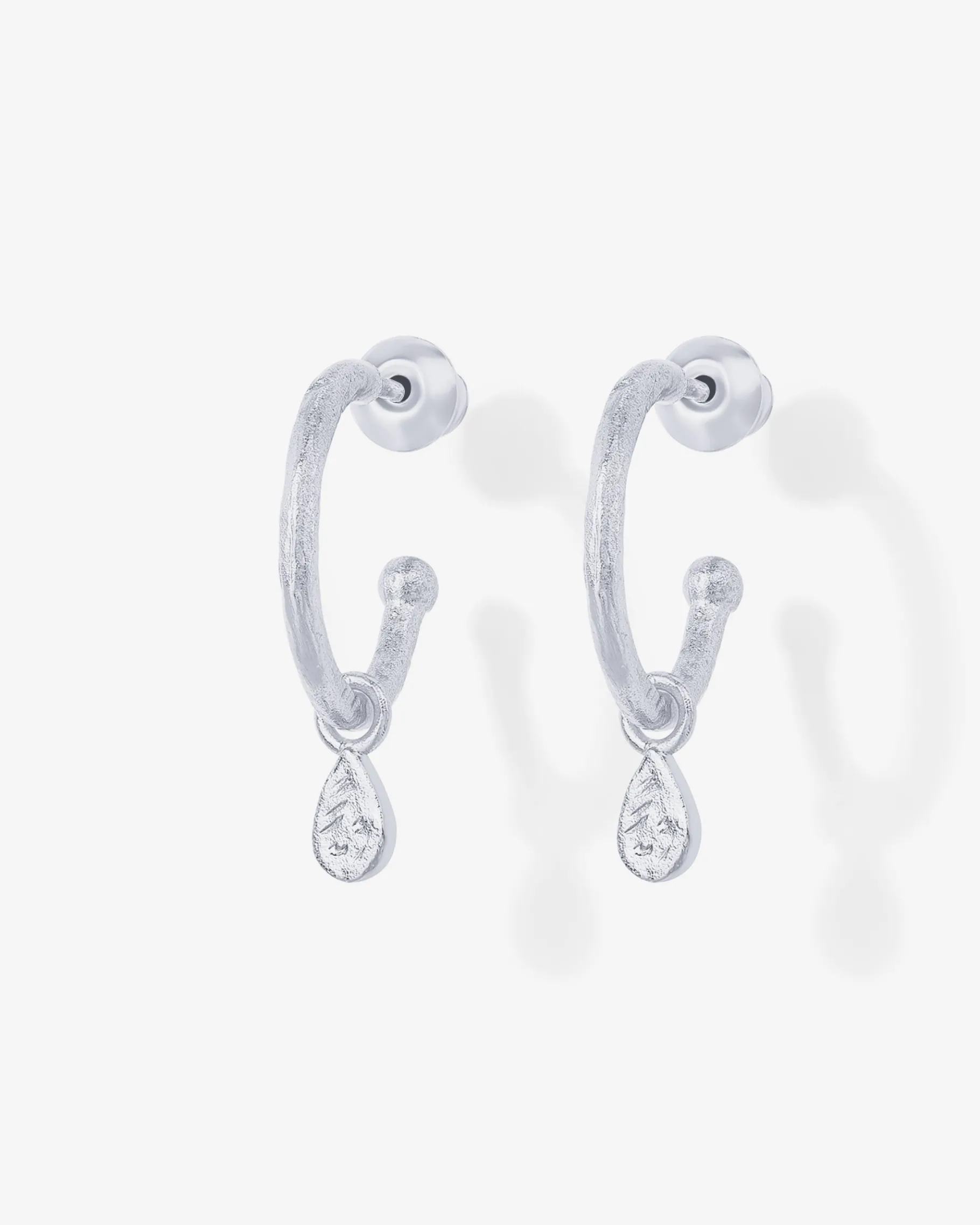 PAVOI Dangle & Threader|Hoops-Drop Hammered Hoops