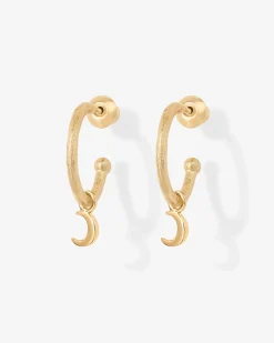 PAVOI Dangle & Threader|Hoops-Drop Moon Hoops