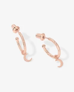PAVOI Dangle & Threader|Hoops-Drop Moon Hoops
