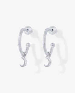 PAVOI Dangle & Threader|Hoops-Drop Moon Hoops