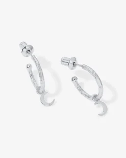 PAVOI Dangle & Threader|Hoops-Drop Moon Hoops