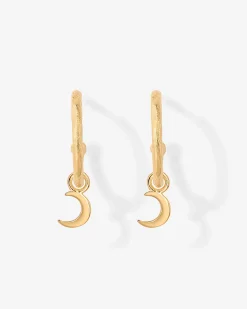 PAVOI Dangle & Threader|Hoops-Drop Moon Hoops