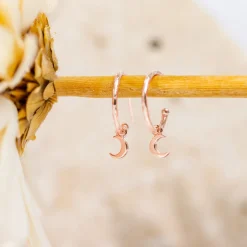 PAVOI Dangle & Threader|Hoops-Drop Moon Hoops