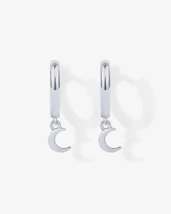 PAVOI Dangle & Threader|Huggies-Drop Moon Huggies