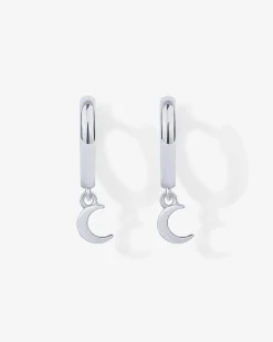 PAVOI Dangle & Threader|Huggies-Drop Moon Huggies