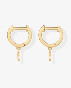 PAVOI Dangle & Threader|Huggies-Drop Moon Huggies