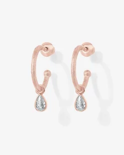 PAVOI Dangle & Threader|Hoops-Drop Pear Hoop