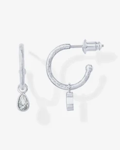 PAVOI Dangle & Threader|Hoops-Drop Pear Hoop