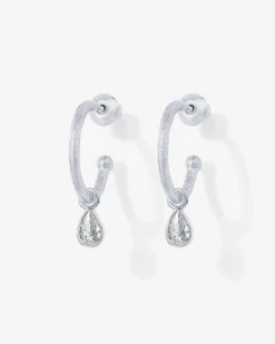 PAVOI Dangle & Threader|Hoops-Drop Pear Hoop