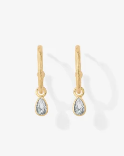 PAVOI Dangle & Threader|Hoops-Drop Pear Hoop