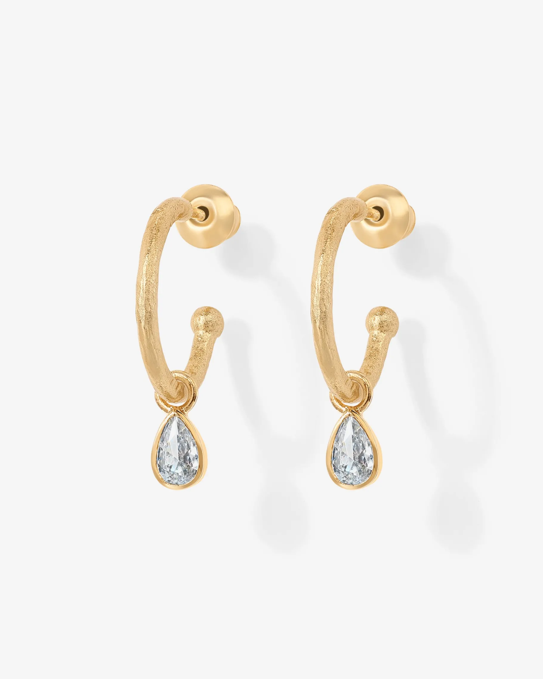 PAVOI Dangle & Threader|Hoops-Drop Pear Hoop