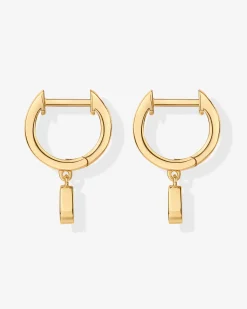 PAVOI Dangle & Threader|Huggies-Drop Pear Huggies
