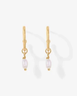PAVOI Dangle & Threader|Hoops-Drop Pearl Hoops