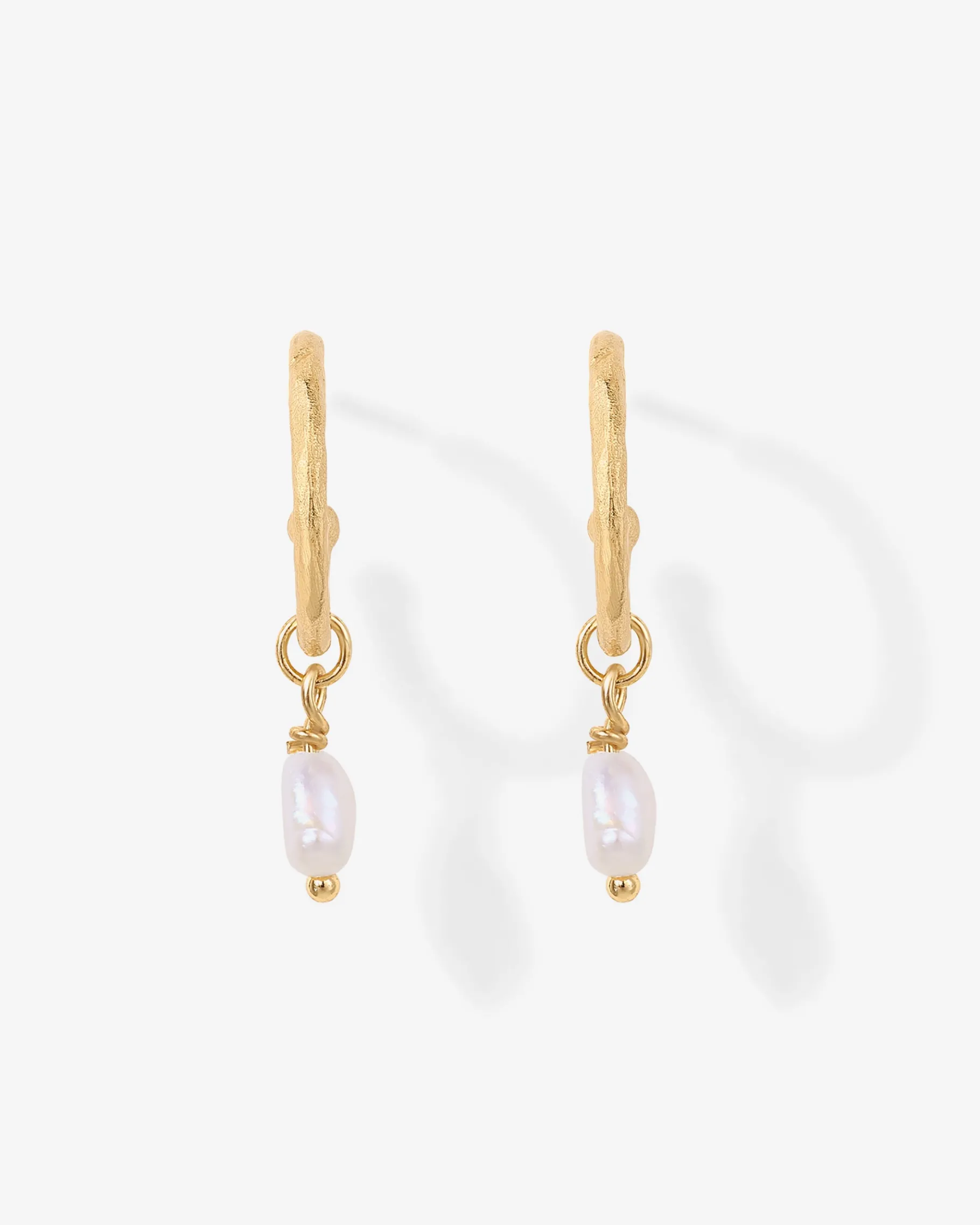 PAVOI Dangle & Threader|Hoops-Drop Pearl Hoops