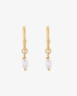 PAVOI Dangle & Threader|Hoops-Drop Pearl Hoops