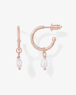 PAVOI Dangle & Threader|Hoops-Drop Pearl Hoops