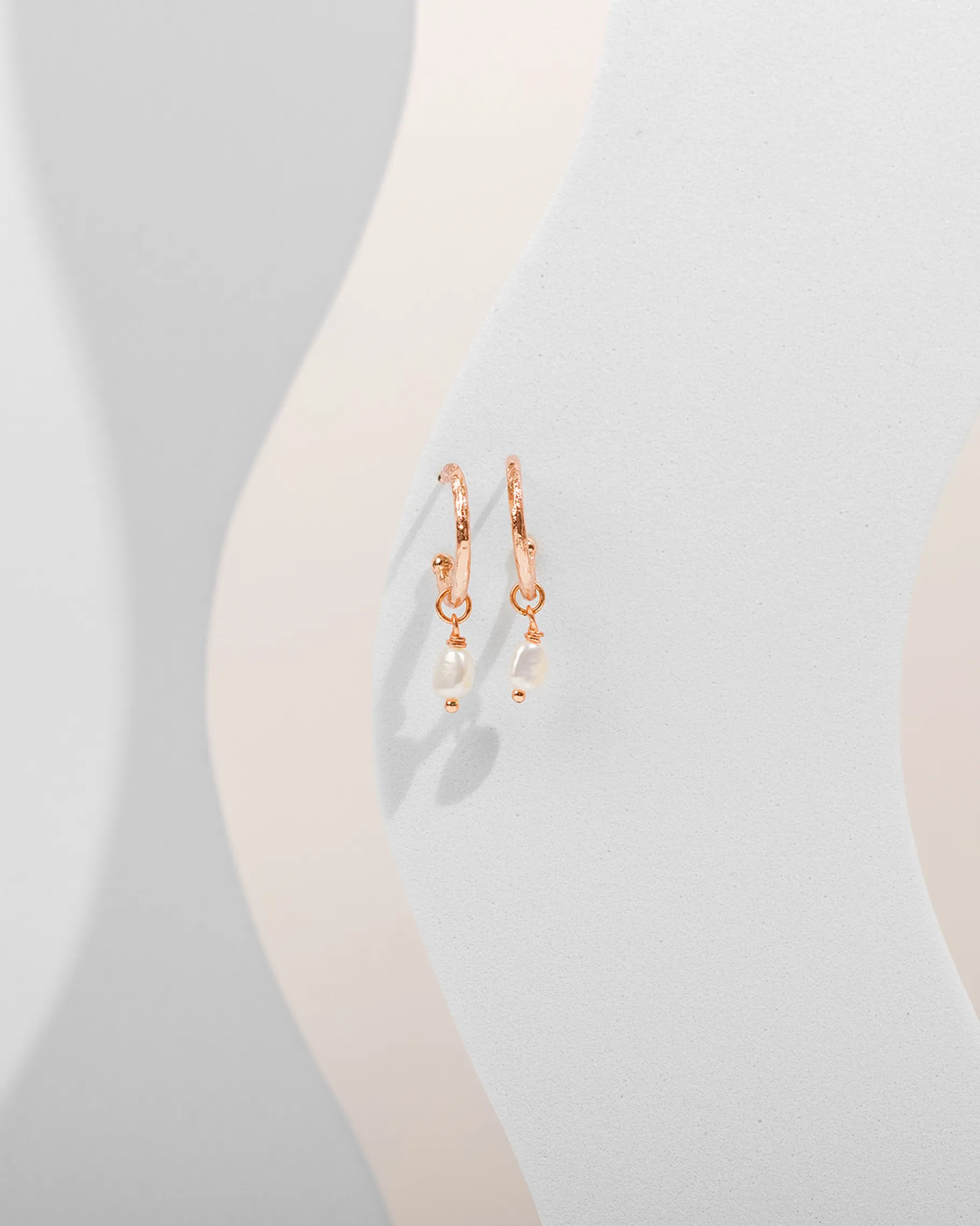 PAVOI Dangle & Threader|Hoops-Drop Pearl Hoops