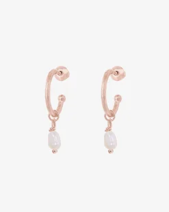 PAVOI Dangle & Threader|Hoops-Drop Pearl Hoops
