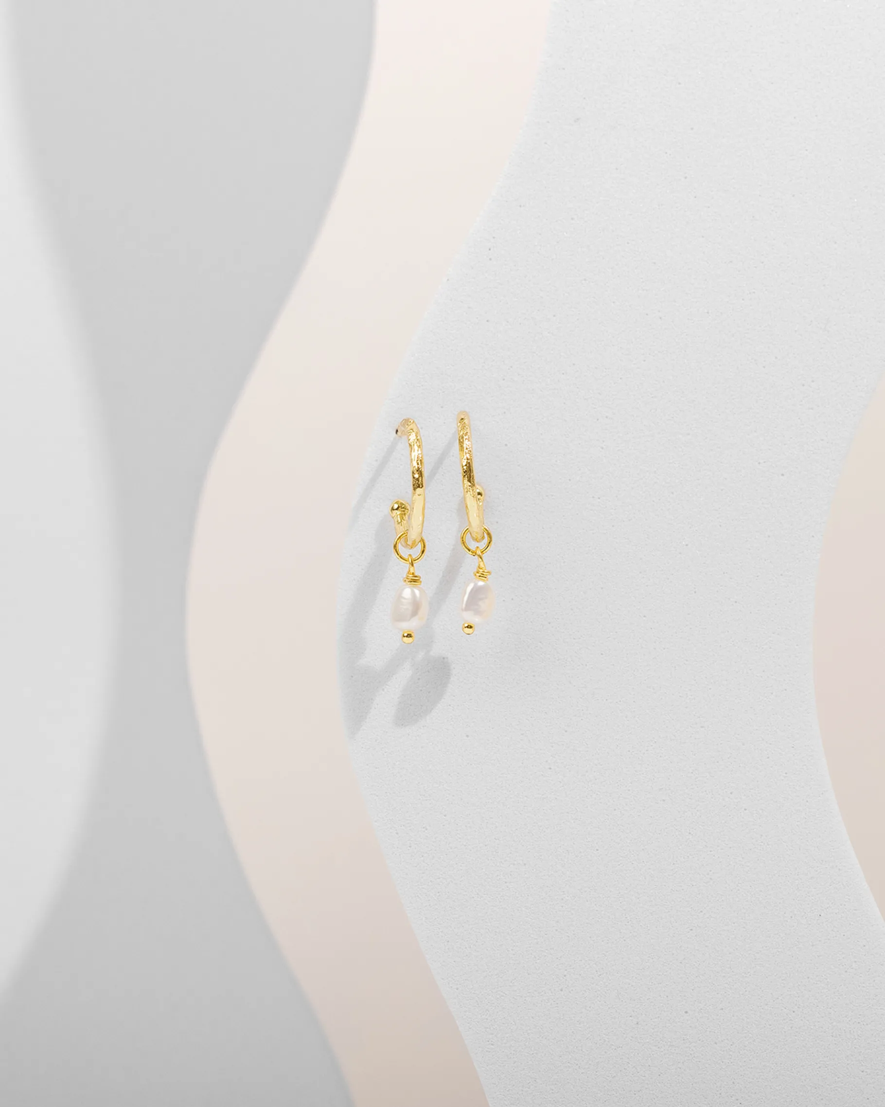 PAVOI Dangle & Threader|Hoops-Drop Pearl Hoops
