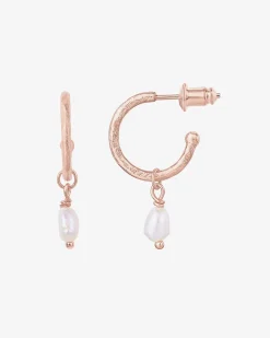PAVOI Dangle & Threader|Hoops-Drop Pearl Hoops