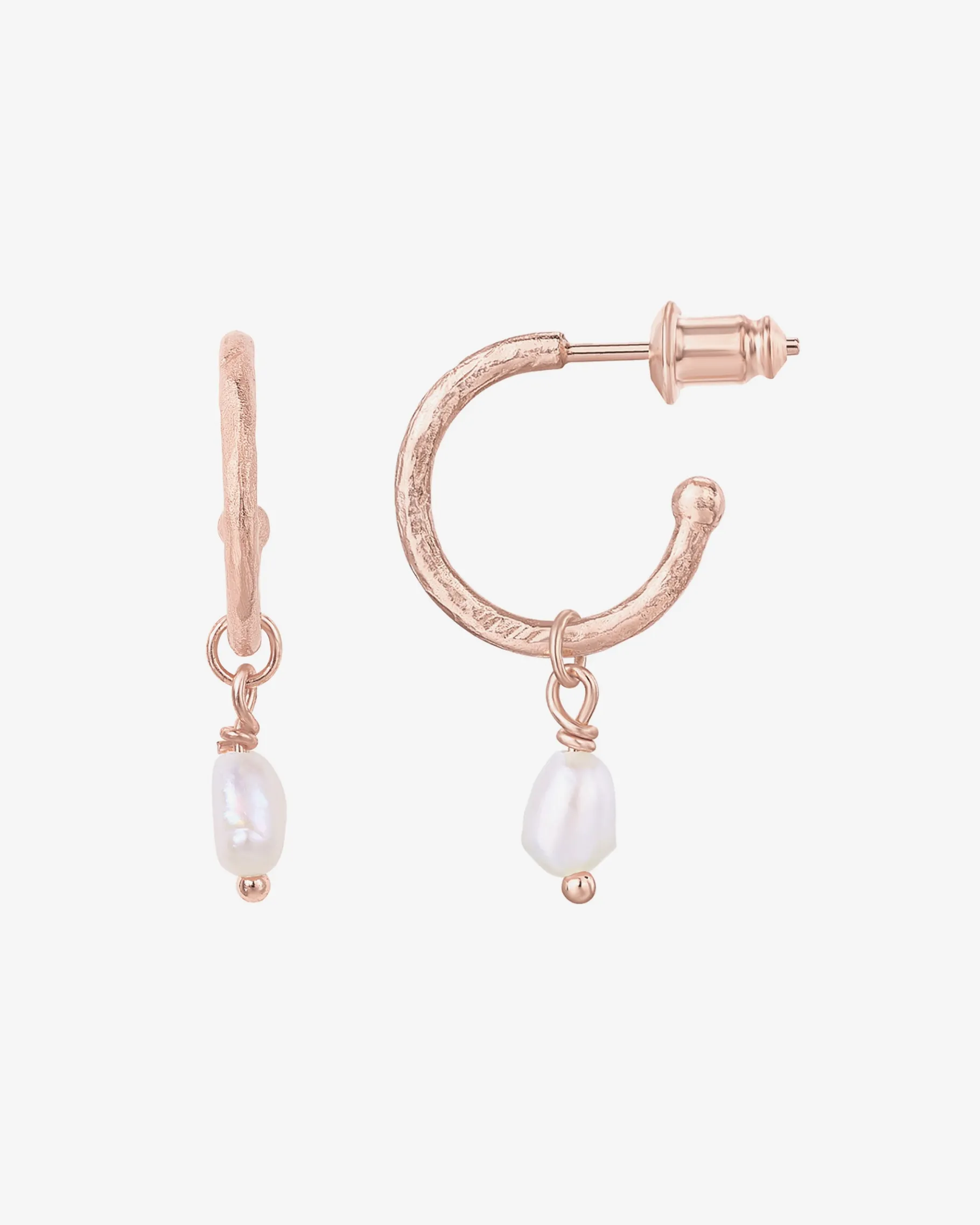 PAVOI Dangle & Threader|Hoops-Drop Pearl Hoops