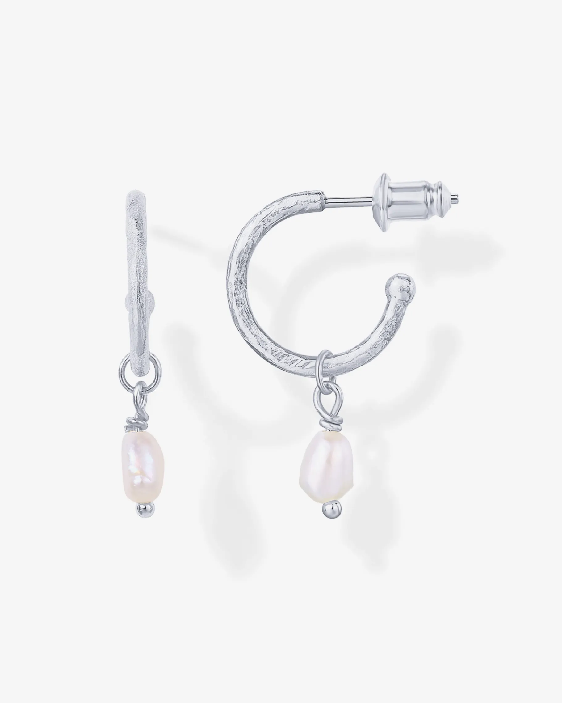 PAVOI Dangle & Threader|Hoops-Drop Pearl Hoops