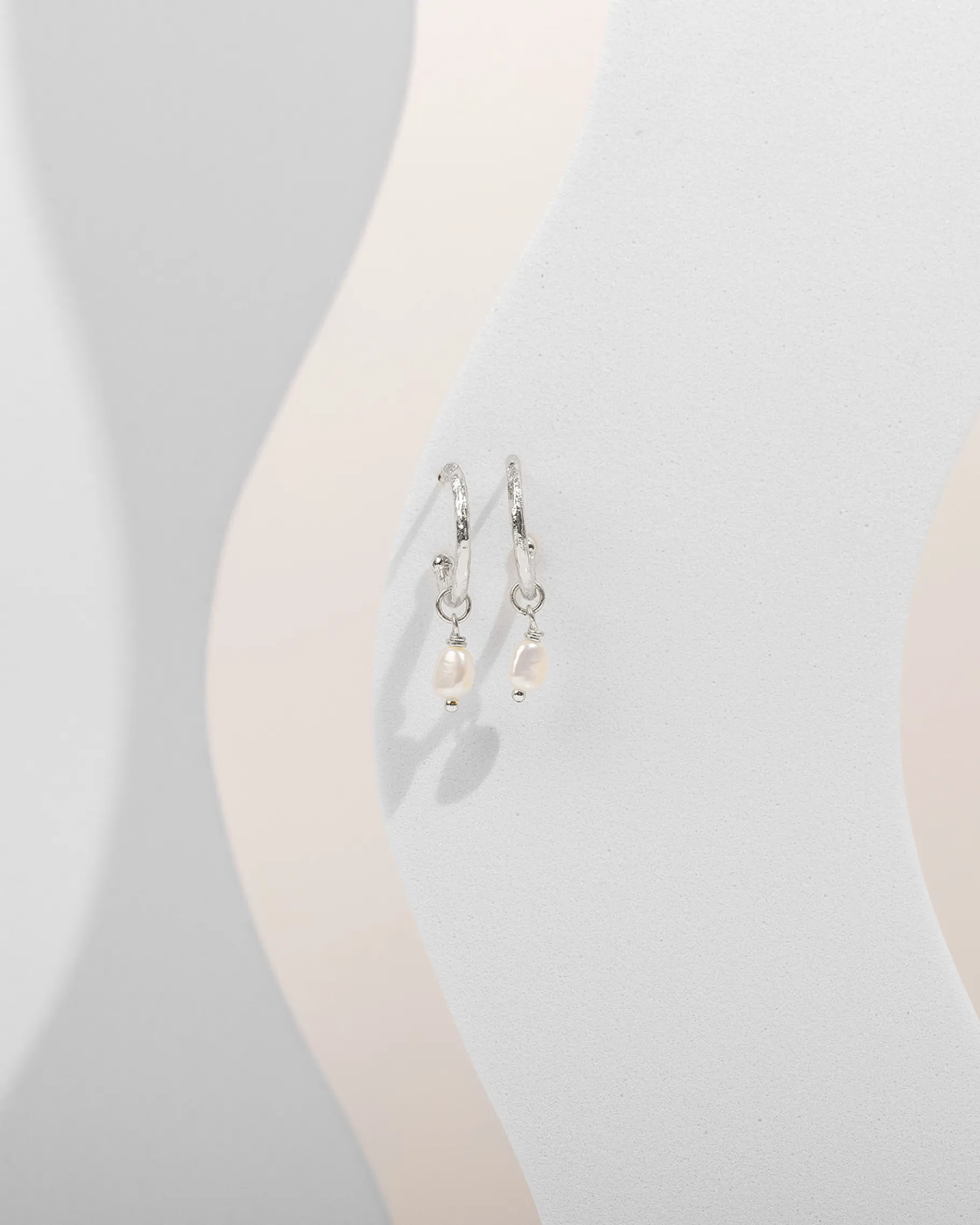 PAVOI Dangle & Threader|Hoops-Drop Pearl Hoops