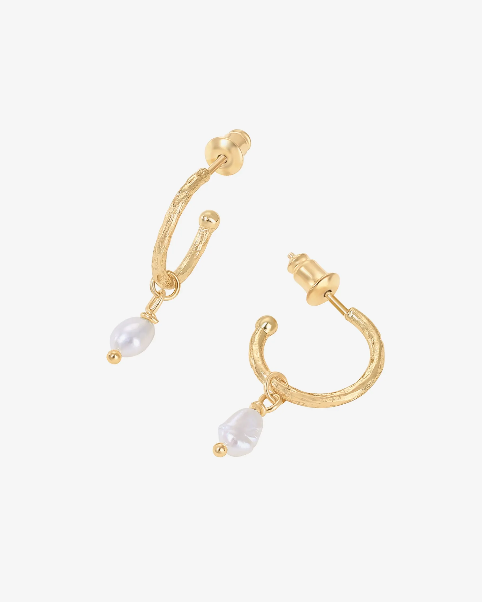 PAVOI Dangle & Threader|Hoops-Drop Pearl Hoops
