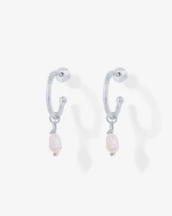 PAVOI Dangle & Threader|Hoops-Drop Pearl Hoops