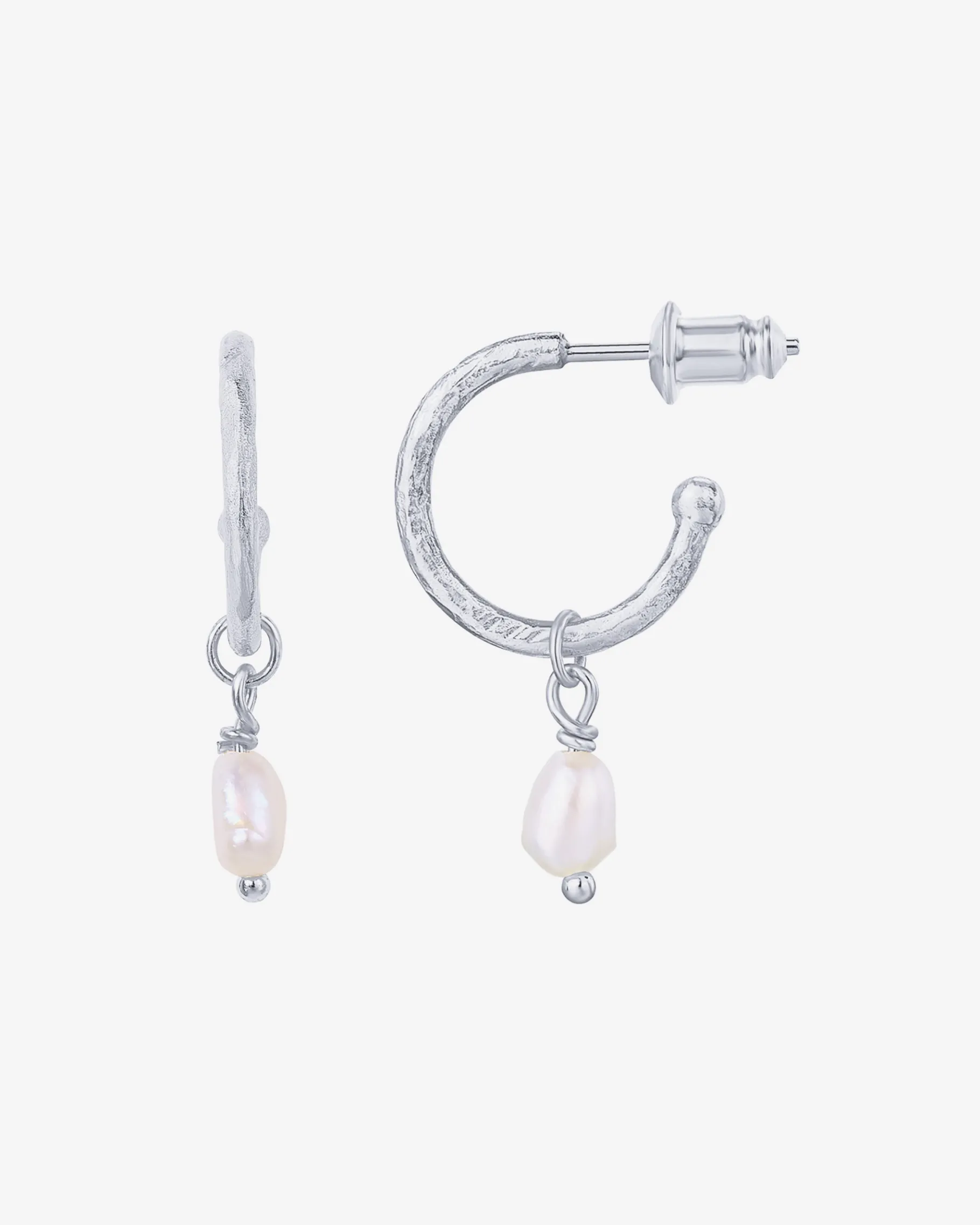 PAVOI Dangle & Threader|Hoops-Drop Pearl Hoops