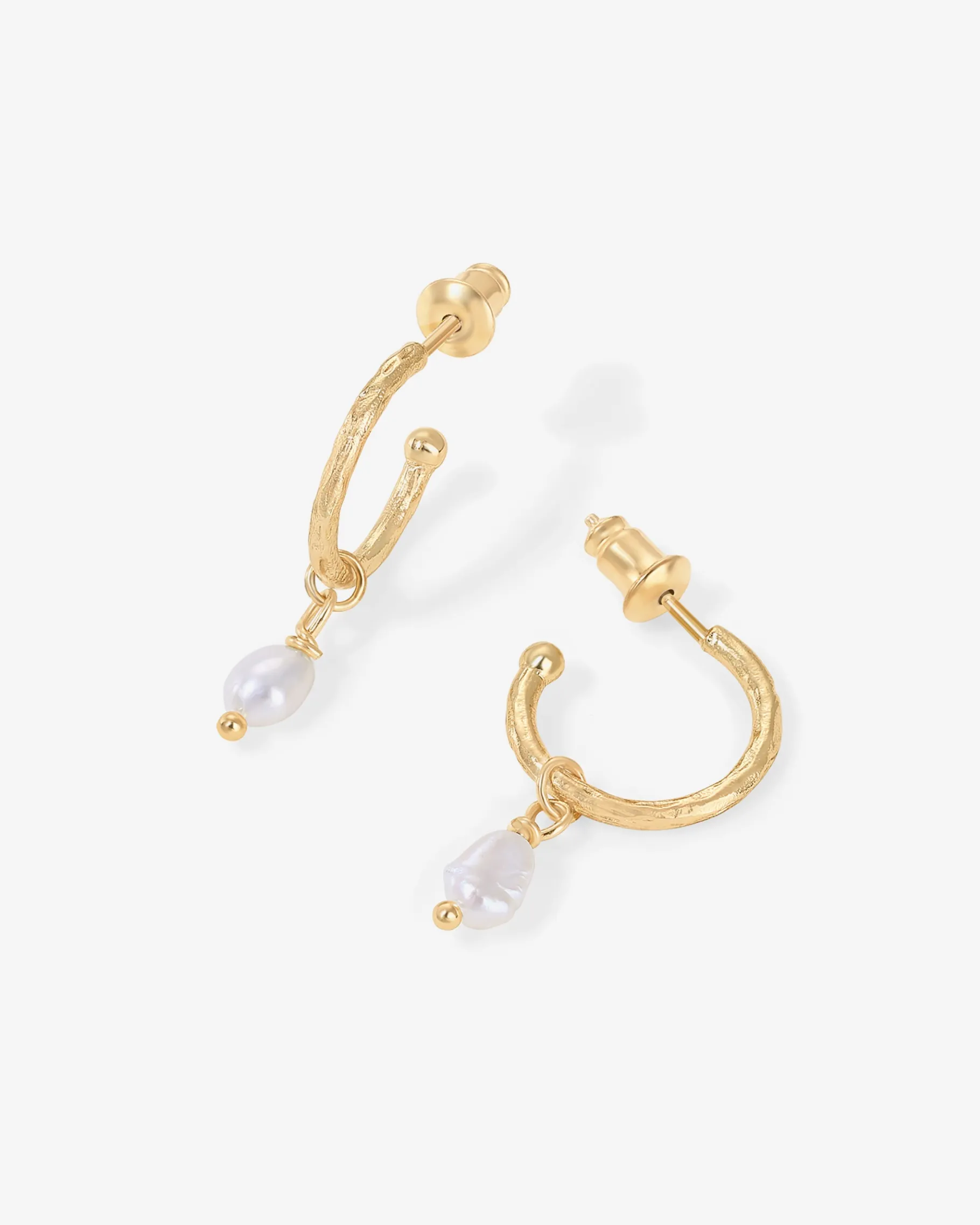 PAVOI Dangle & Threader|Hoops-Drop Pearl Hoops