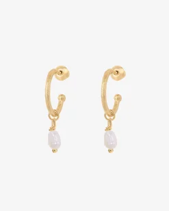 PAVOI Dangle & Threader|Hoops-Drop Pearl Hoops