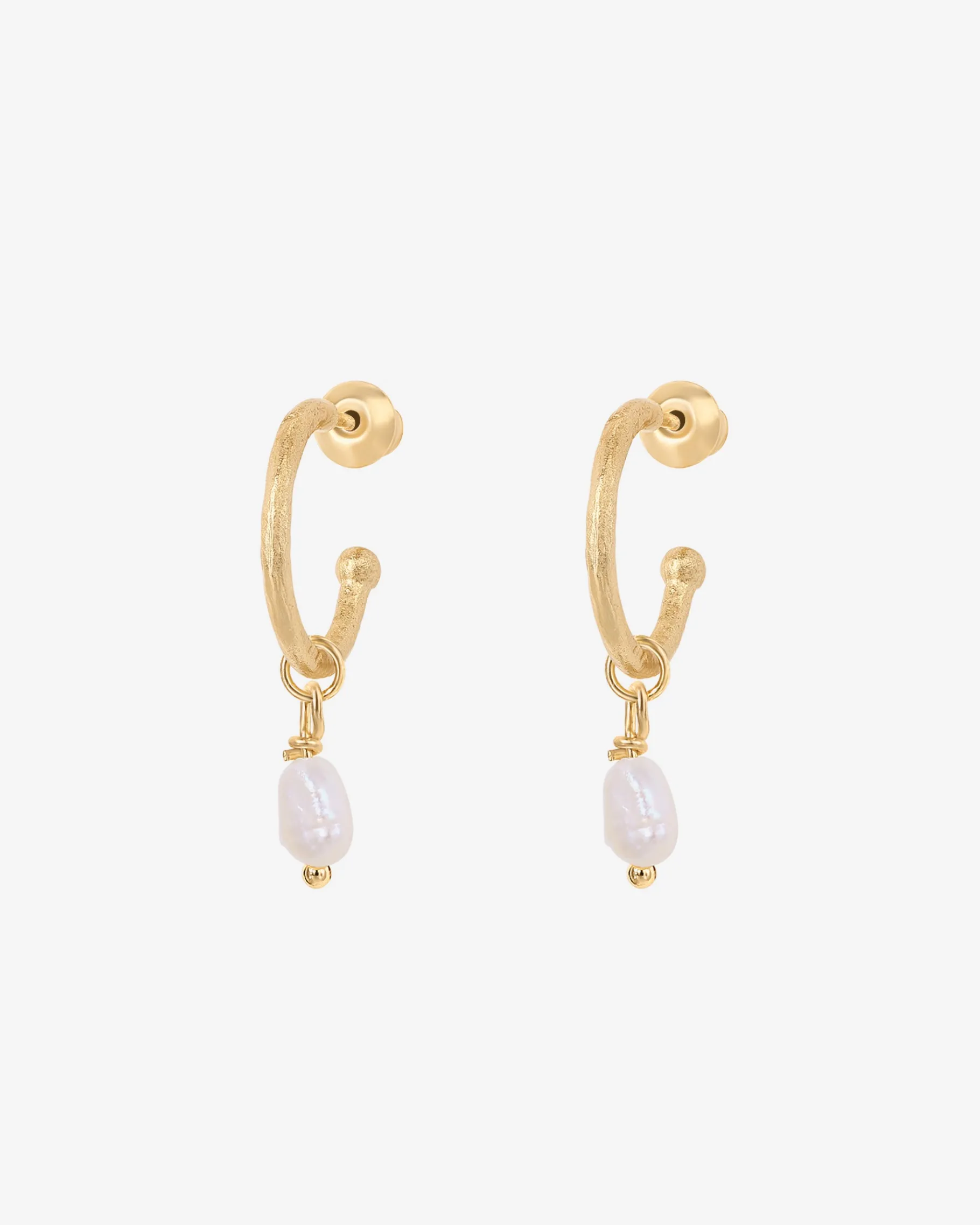 PAVOI Dangle & Threader|Hoops-Drop Pearl Hoops