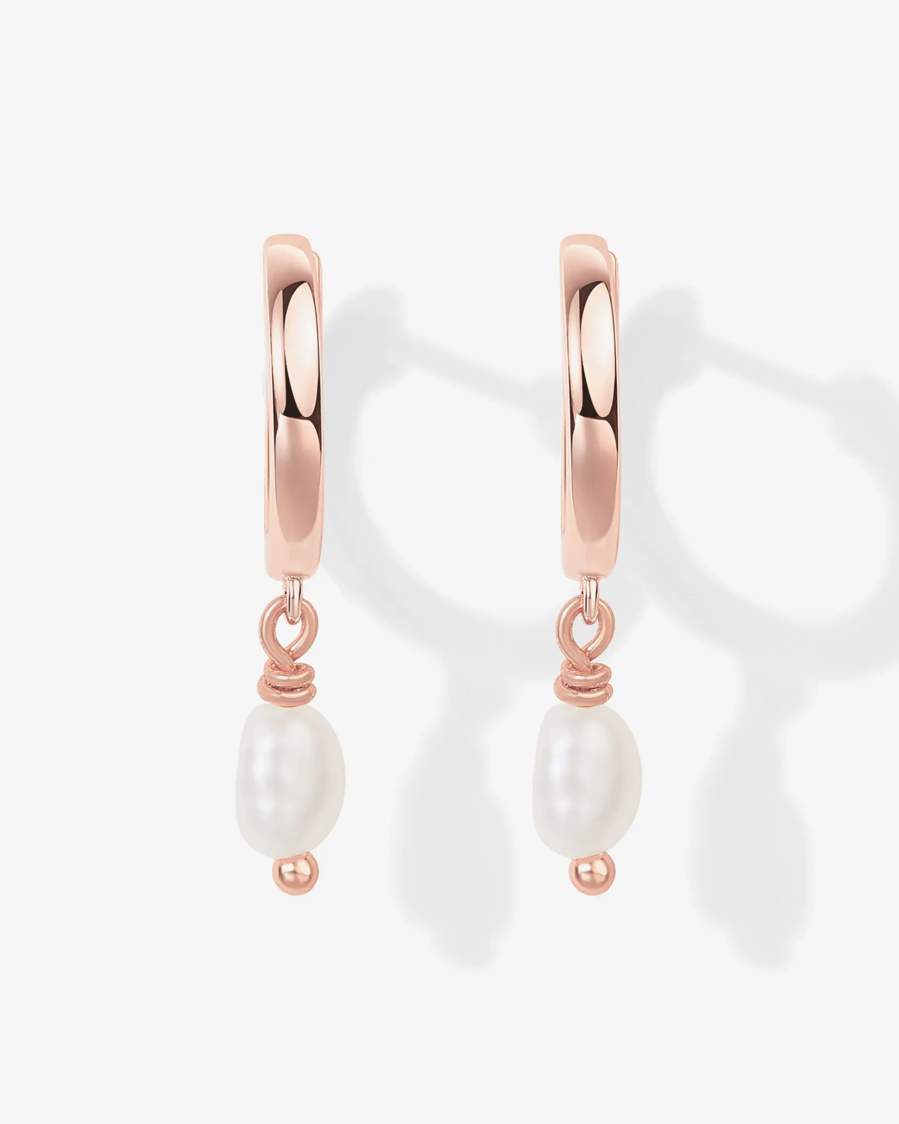PAVOI Dangle & Threader|Huggies-Drop Pearl Huggies